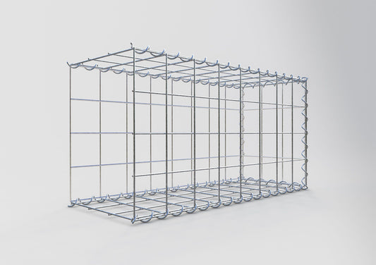 Anbaugabione Typ 2 80 cm x 40 cm x 30 cm (L x H x T), Maschenweite 10 cm x 10 cm, Spirale