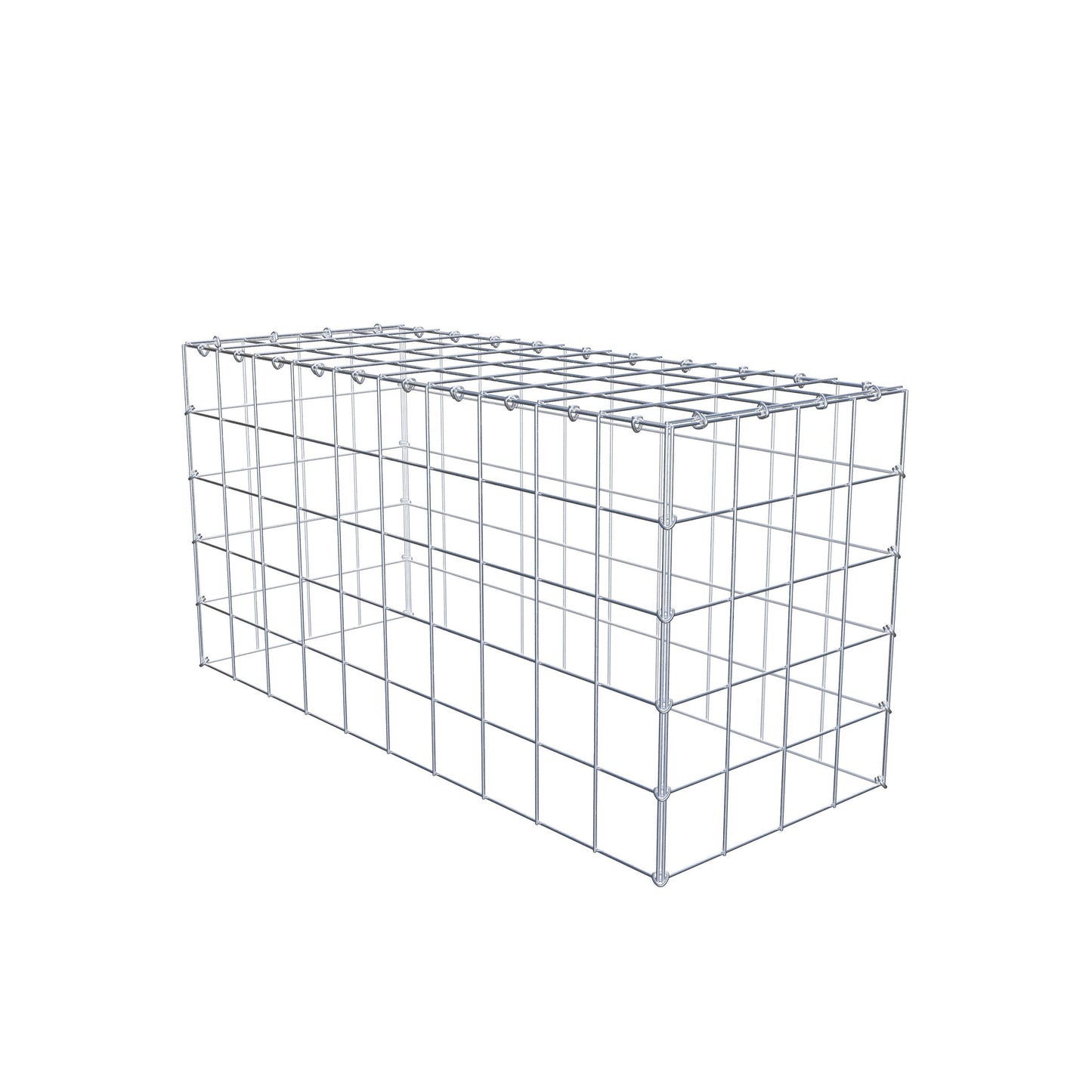 Type 3 oplegkorf 100 cm x 50 cm x 40 cm (L x H x D), maaswijdte 10 cm x 10 cm, C-ring