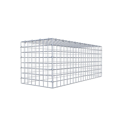 Opzetpaal type 3 100 cm x 40 cm x 40 cm (L x H x D), maaswijdte 5 cm x 5 cm, C-ring