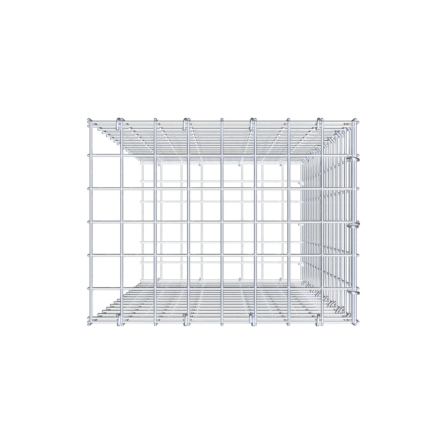 Pile aggiuntivo tipo 2 80 cm x 40 cm x 30 cm (L x H x P), maglia 5 cm x 5 cm, anello a C