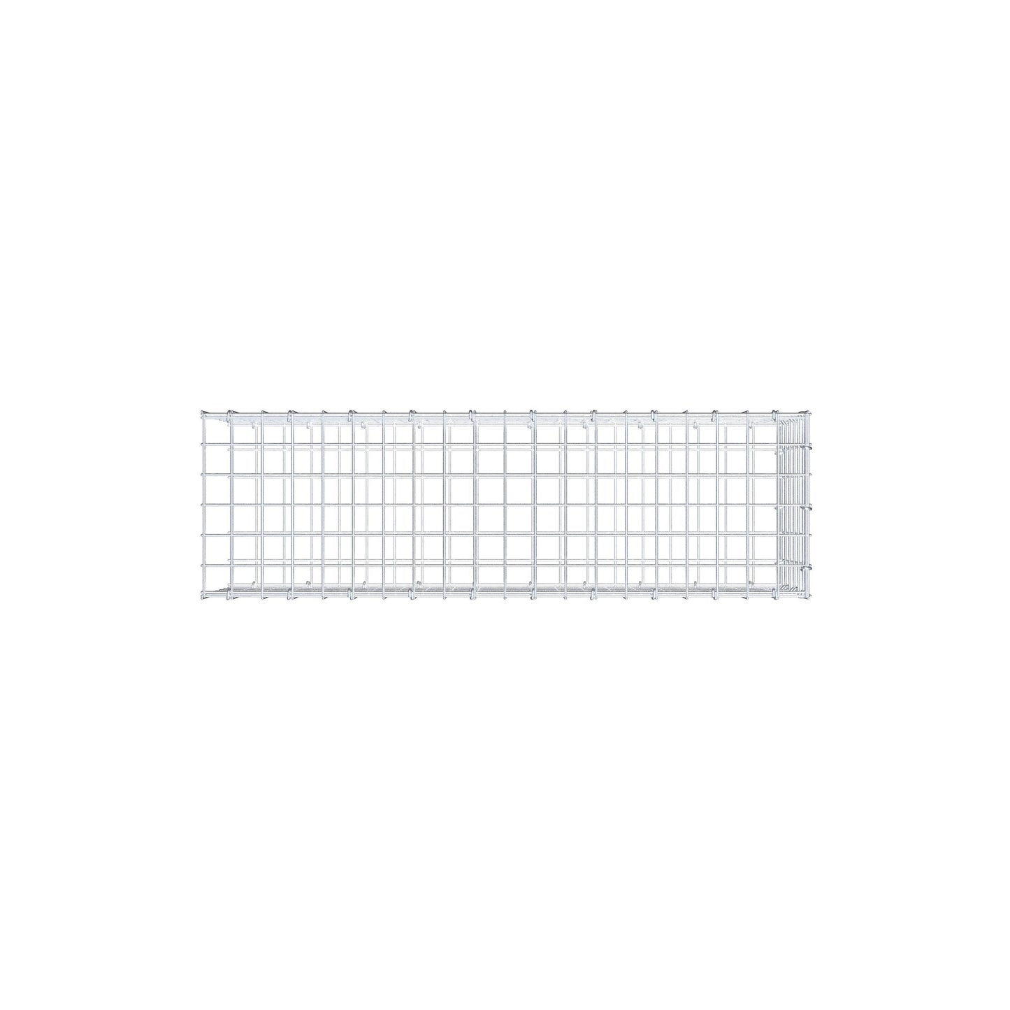 Add-on schanskorf type 2 100 cm x 30 cm x 30 cm (L x H x D), maaswijdte 5 cm x 5 cm, C-ring