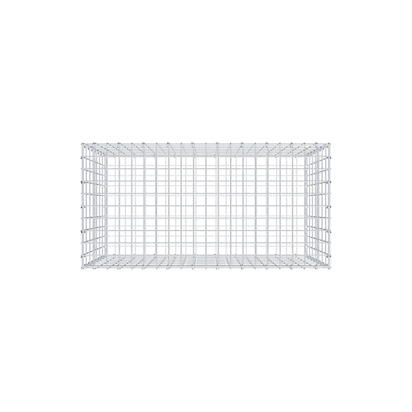 Schanskorf 100 cm x 70 cm x 50 cm (L x H x D), maaswijdte 5 cm x 10 cm, C-ring