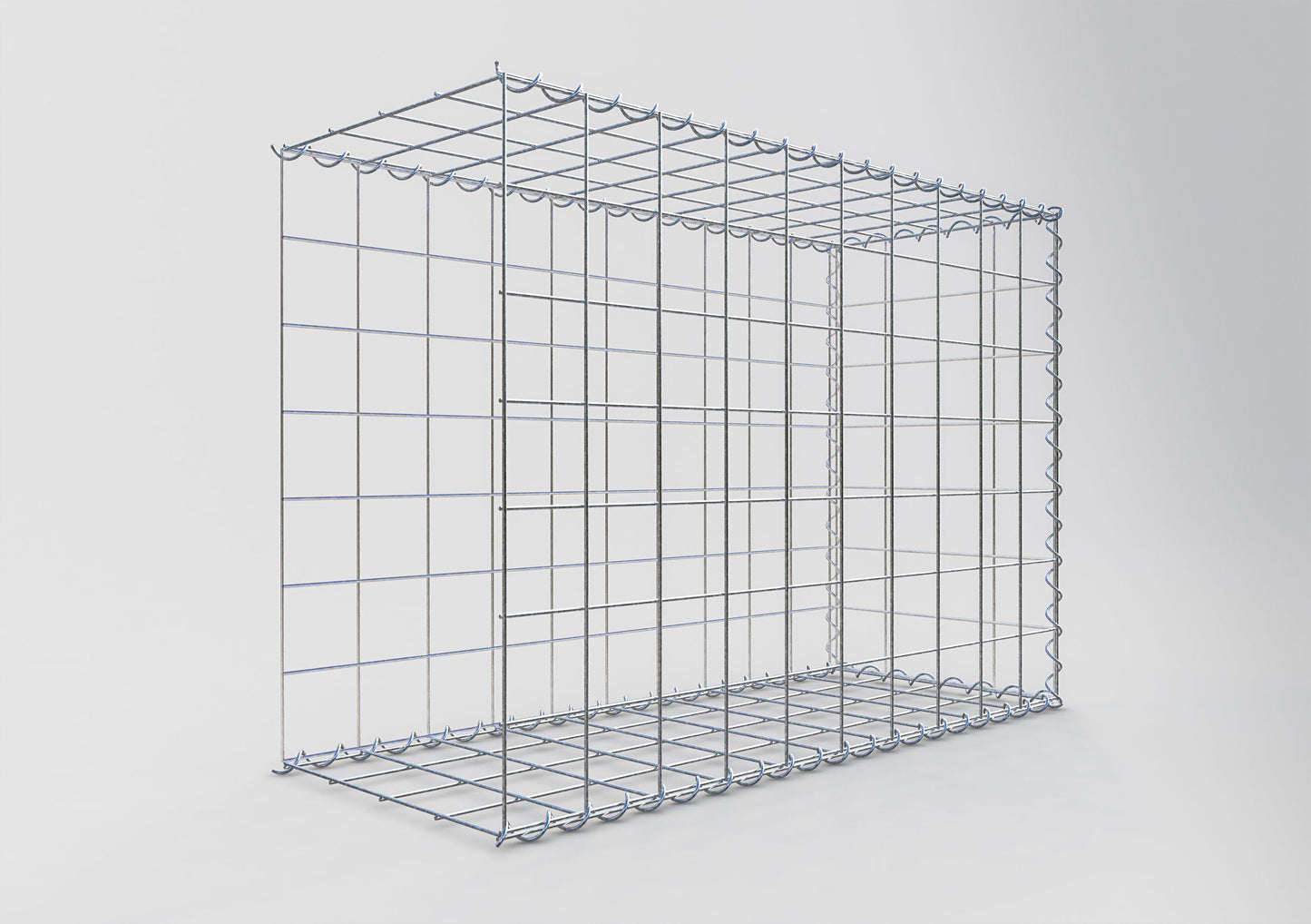 Add-on schanskorf type 2 100 cm x 70 cm x 40 cm (L x H x D), maaswijdte 10 cm x 10 cm, spiraal