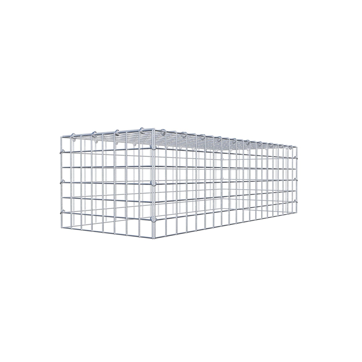 Anbaugabione Typ 3 100 cm x 30 cm x 40 cm (L x H x T), Maschenweite 5 cm x 5 cm, C-Ring