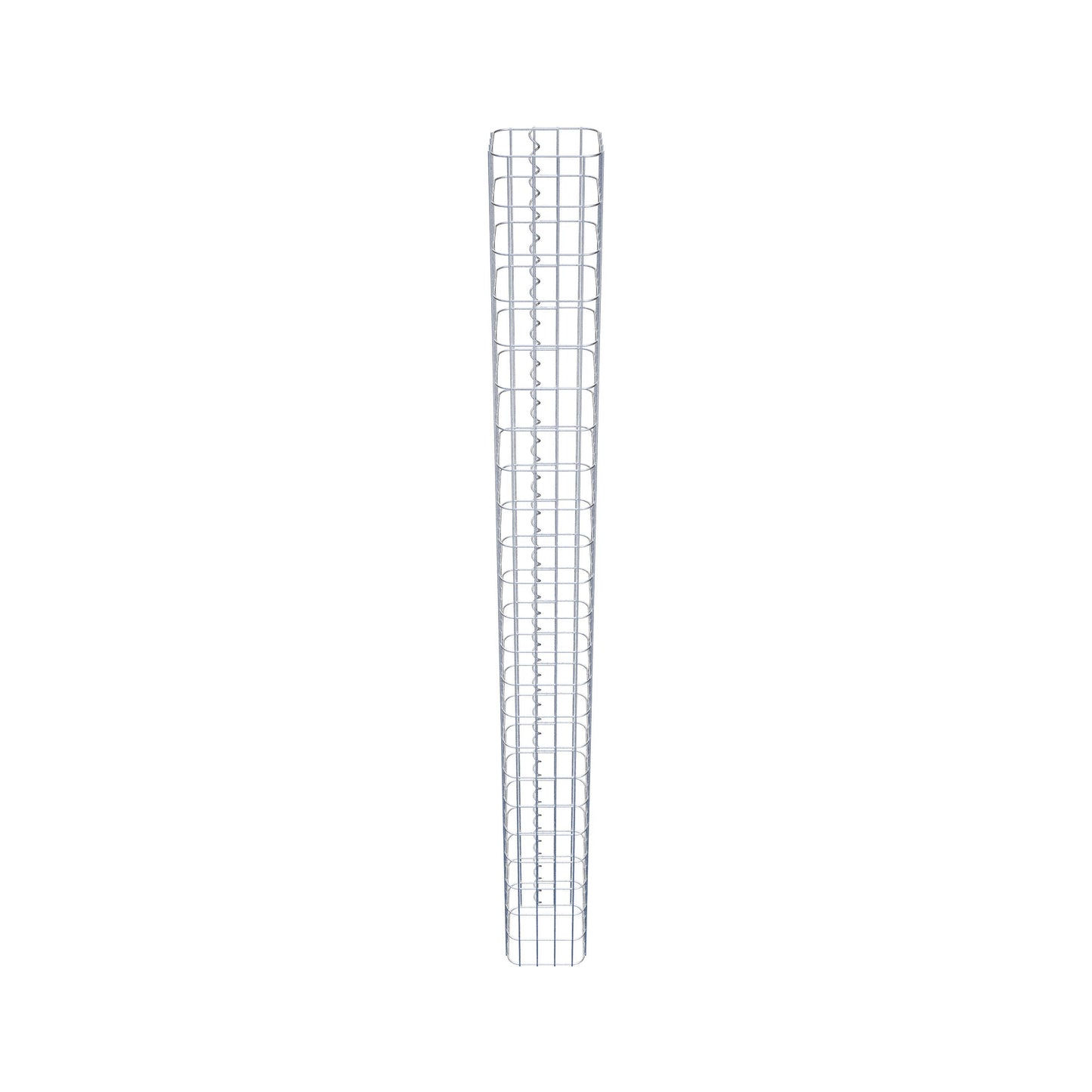 Colonne de gabion carrée 22 cm x 22 cm, 230 cm de hauteur, MW 5 cm x 10 cm