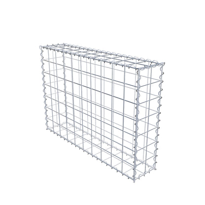 Schanskorf 100 cm x 70 cm x 20 cm (L x H x D), maaswijdte 10 cm x 10 cm, spiraalvormig