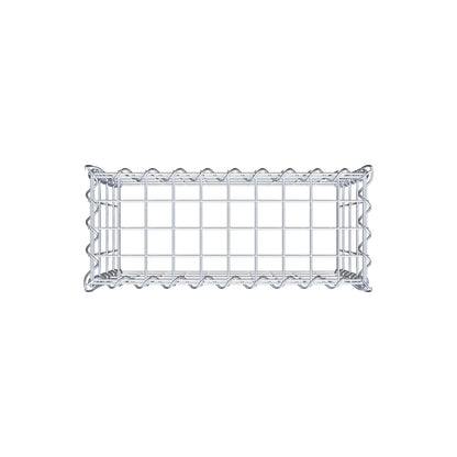 Opvokset gabion type 3 50 cm x 40 cm x 20 cm (L x H x D), maskestørrelse 5 cm x 10 cm, spiral