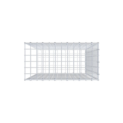 Bevestigbare schanskorf type 2 100 cm x 60 cm x 30 cm (L x H x D), maaswijdte 5 cm x 5 cm, C-ring