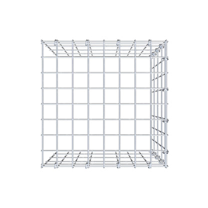 Extra gabion typ 4 40 cm x 40 cm x 40 cm (L x H x D), maskstorlek 5 cm x 10 cm, C-ring