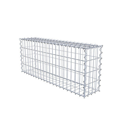 2er Set Gabionen 100 cm x 40 cm x 20 cm (L x H x T), Maschenweite 5 x 10 cm, Spirale
