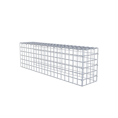 Bevestigbare schanskorf type 4 100 cm x 30 cm x 20 cm (L x H x D), maaswijdte 5 cm x 5 cm, C-ring