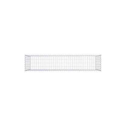 Schanskorf 200 cm x 100 cm x 40 cm (L x H x D), maaswijdte 5 cm x 10 cm, spiraalvormig