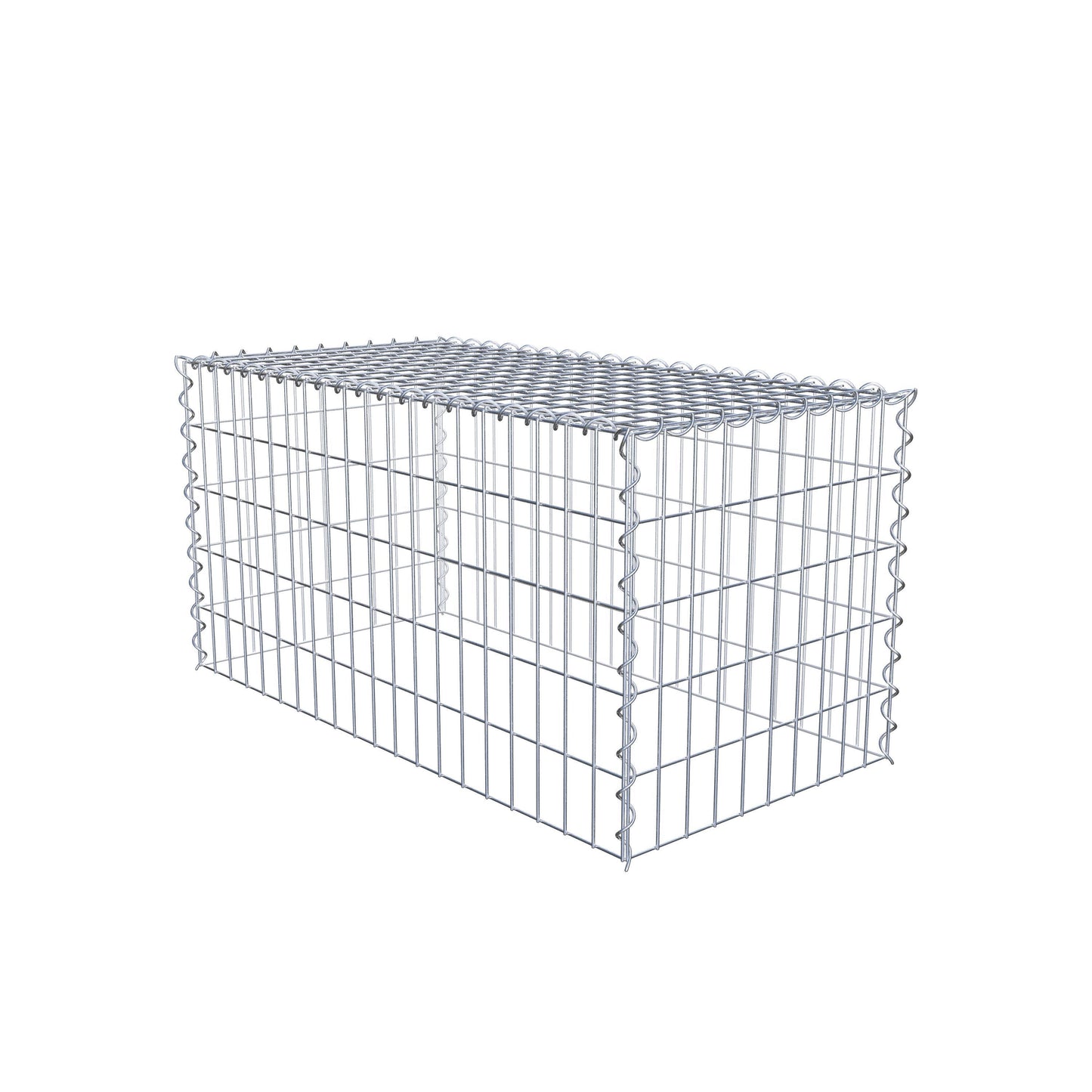 Gabion rapporté type 3 100 cm x 50 cm x 50 cm (L x H x P), mailles 5 cm x 10 cm, spirale