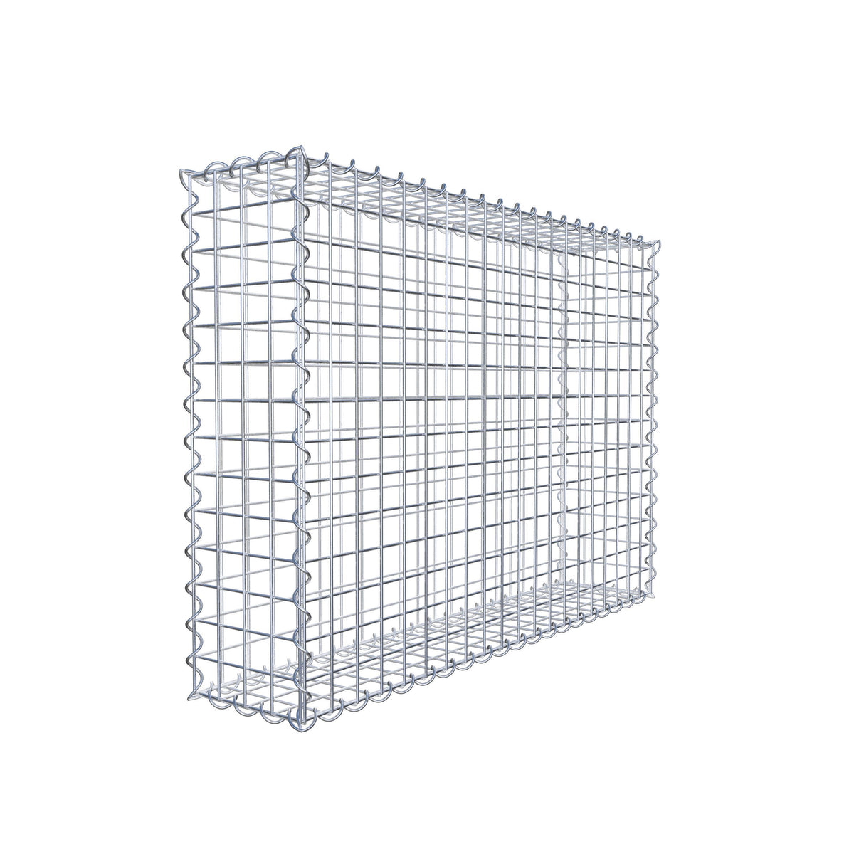 Gabion 100 cm x 70 cm x 20 cm (L x H x P), mailles 5 cm x 5 cm, spirale
