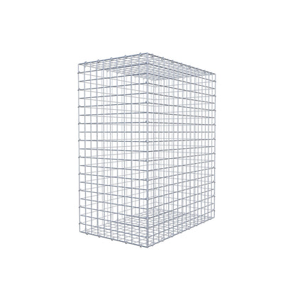 Gabbione 100 cm x 80 cm x 50 cm (L x H x P), maglia 5 cm x 5 cm, anello a C