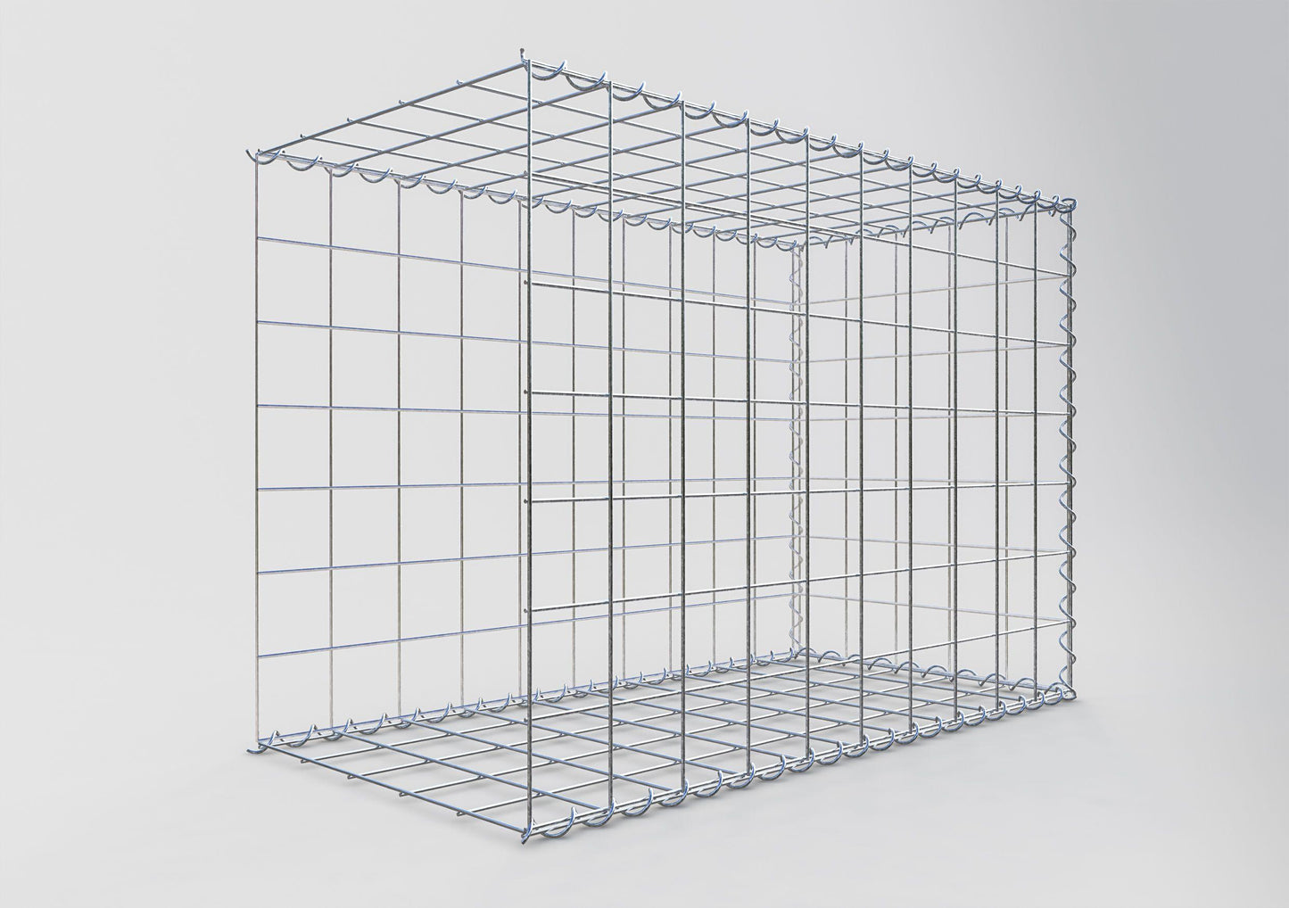 Add-on schanskorf type 2 100 cm x 70 cm x 50 cm (L x H x D), maaswijdte 10 cm x 10 cm, spiraal