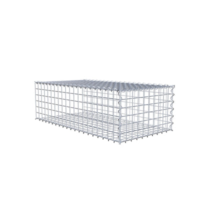 Add-on schanskorf type 2 100 cm x 30 cm x 50 cm (L x H x D), maaswijdte 5 cm x 5 cm, spiraalvormig