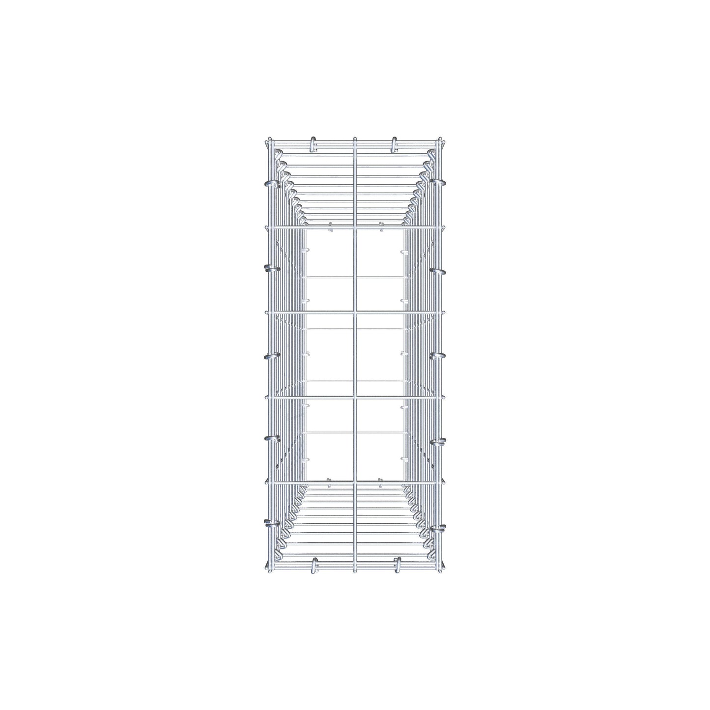 Schanskorf 100 cm x 20 cm x 50 cm (L x H x D), maaswijdte 10 cm x 10 cm, C-ring