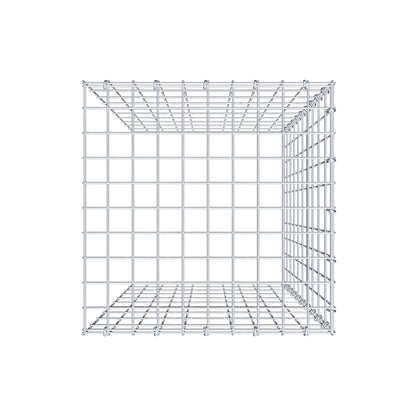 Opbouw schanskorf type 4 100 cm x 50 cm x 50 cm (L x H x D), maaswijdte 5 cm x 10 cm, C-ring