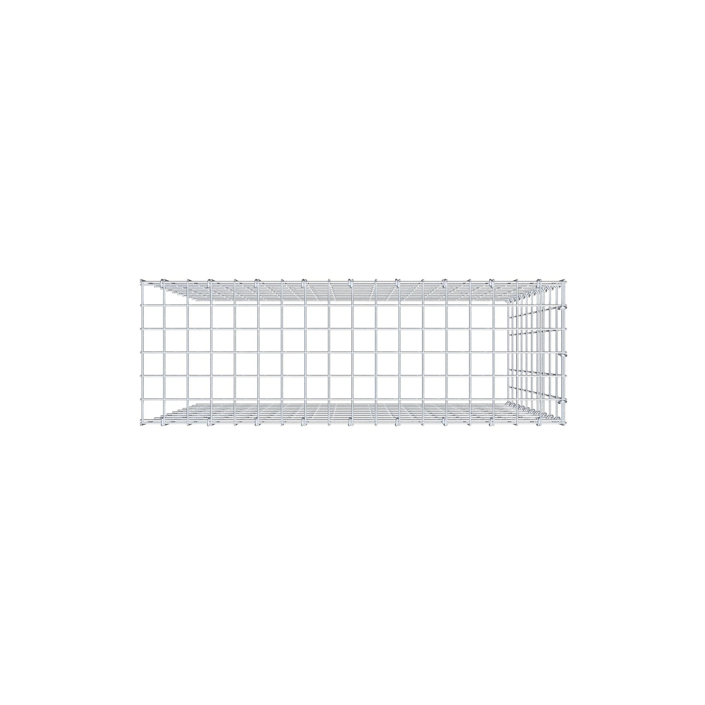 Gavión adicional tipo 4 100 cm x 90 cm x 30 cm (L x A x P), malla 5 cm x 10 cm, anillo en C