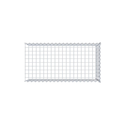 Opvokset gabion type 4 100 cm x 40 cm x 50 cm (L x H x D), maskestørrelse 5 cm x 5 cm, spiral