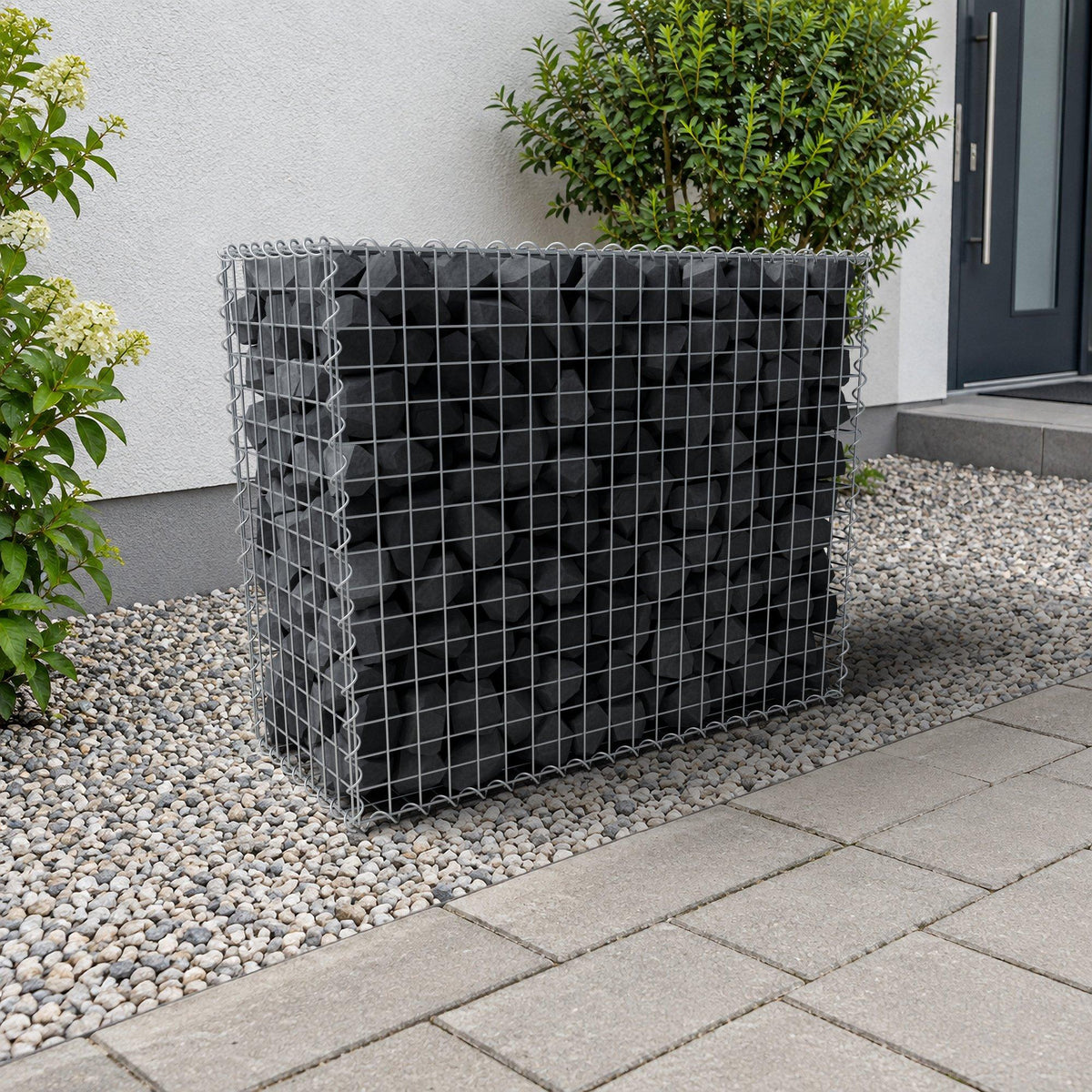 Gabion 100 cm x 80 cm x 40 cm (L x H x D), maskstorlek 5 cm x 5 cm, spiral