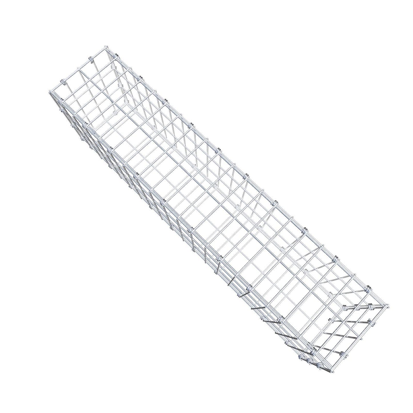 Schanskorf 100 cm x 30 cm x 20 cm (L x H x D), maaswijdte 5 x 10 cm, spiraalring