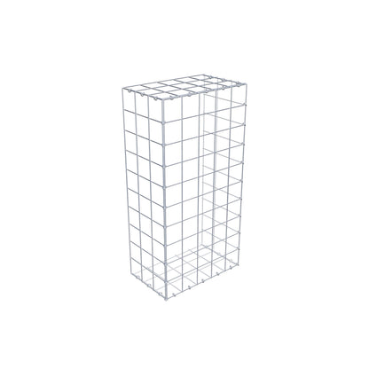 Mounted gabion type 2 100 cm x 30 cm x 50 cm (L x H x D), mesh size 10 cm x 10 cm, C-ring