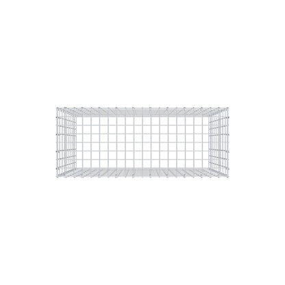 Monteret gabion type 3 100 cm x 90 cm x 40 cm (L x H x D), maskestørrelse 5 cm x 10 cm, C-ring