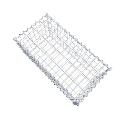 Schanskorf 80 cm x 40 cm x 40 cm (L x H x D), maaswijdte 5 cm x 10 cm, spiraalvormig