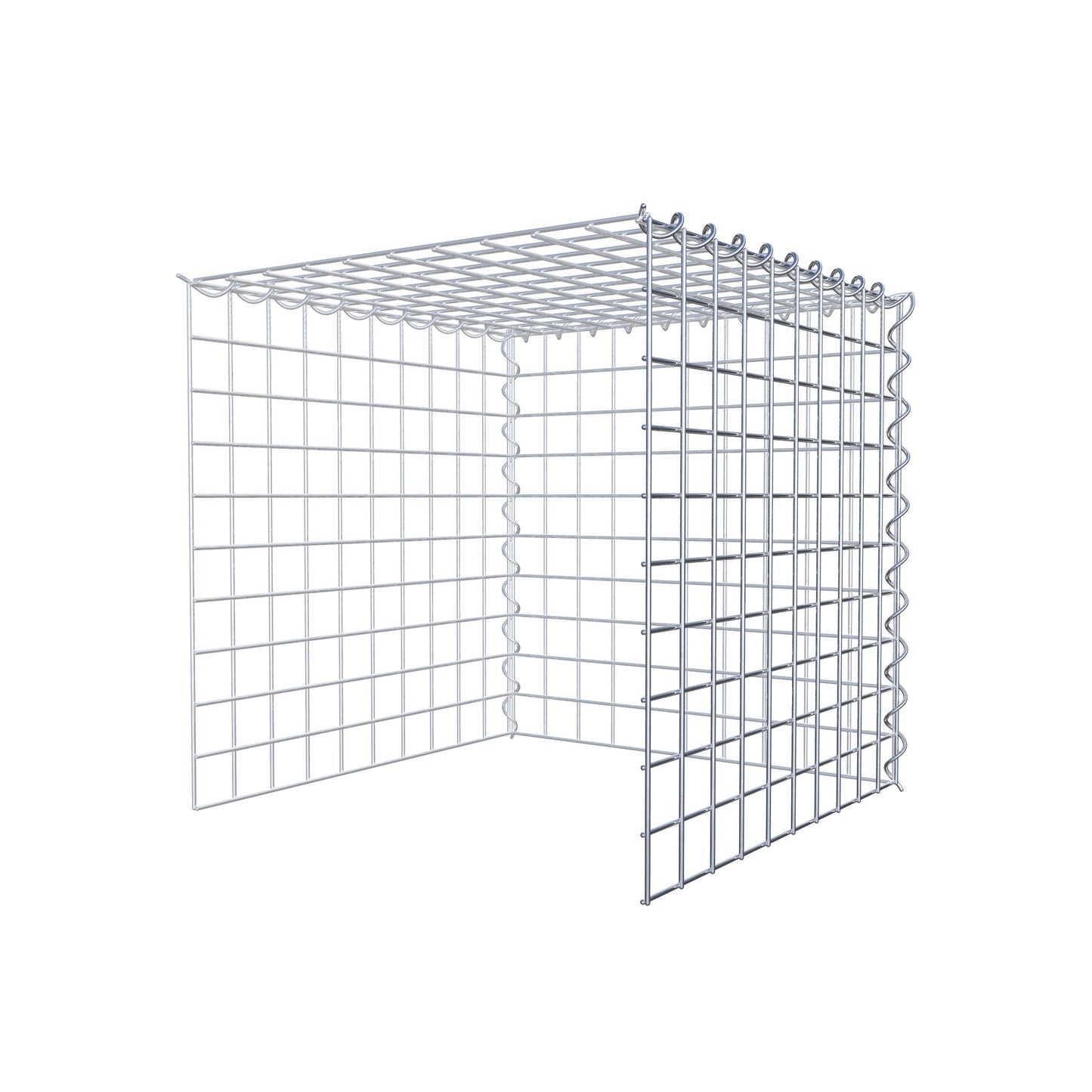 Anbaugabione Typ 4 50 cm x 50 cm x 50 cm (L x H x T), Maschenweite 5 cm x 5 cm, Spirale