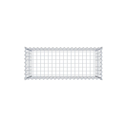 Opvokset gabion type 3 100 cm x 60 cm x 40 cm (L x H x D), maskestørrelse 5 cm x 10 cm, spiral