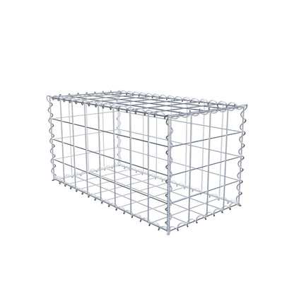 Gabion 80 cm x 40 cm x 40 cm (L x H x P), mailles 10 cm x 10 cm, spirale