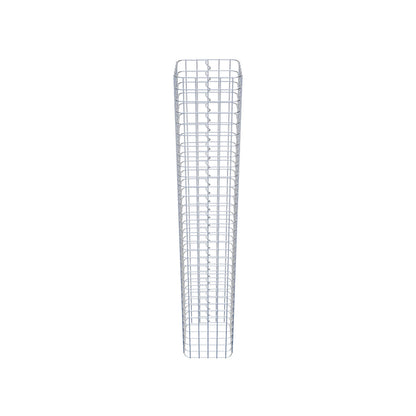Colonne de gabion carrée 27 cm x 27 cm, hauteur 160 cm, MW 5 cm x 5 cm