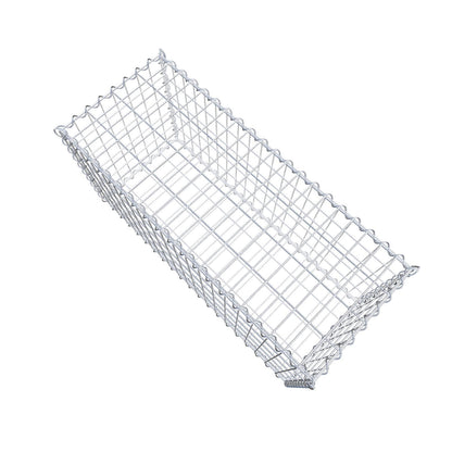 Gabion 100 cm x 50 cm x 40 cm (L x H x D), maskstorlek 5 cm x 10 cm, spiral