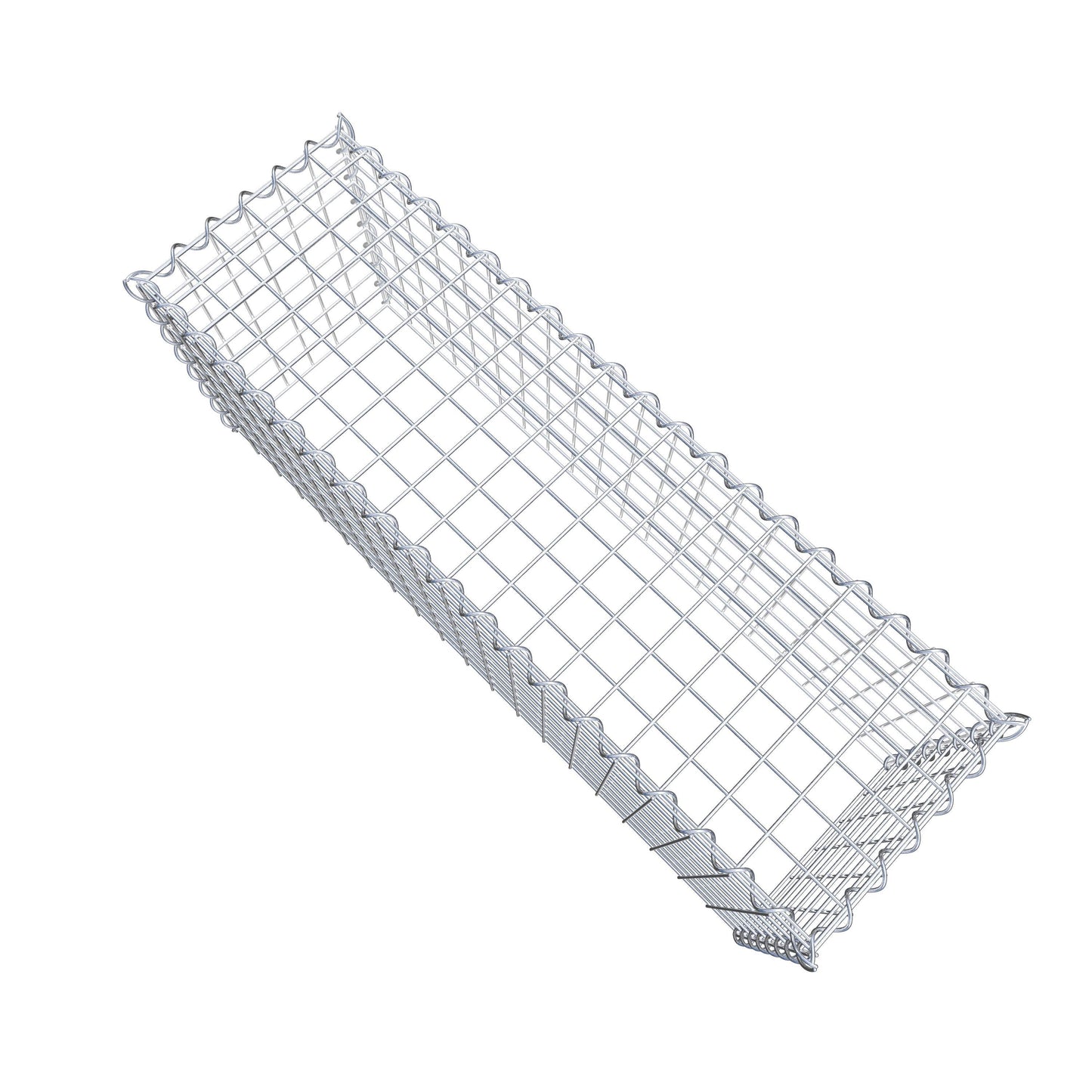 Add-on schanskorf type 3 100 cm x 40 cm x 30 cm (L x H x D), maaswijdte 5 cm x 5 cm, spiraalvormig