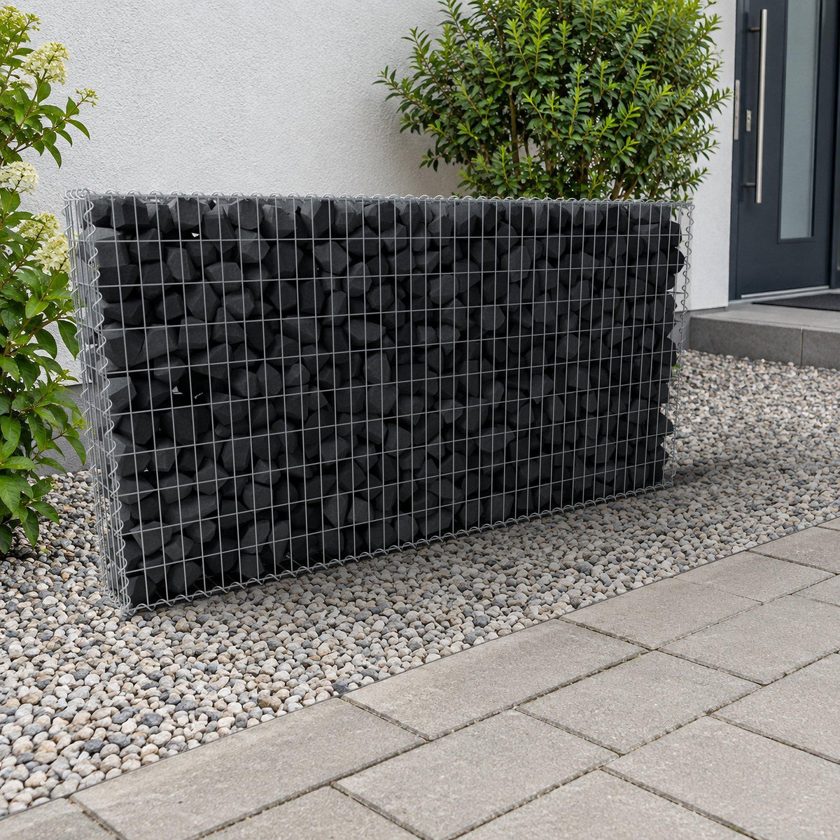 Gabione 200 cm x 100 cm x 20 cm (L x H x T), Maschenweite 5 cm x 10 cm, Spirale