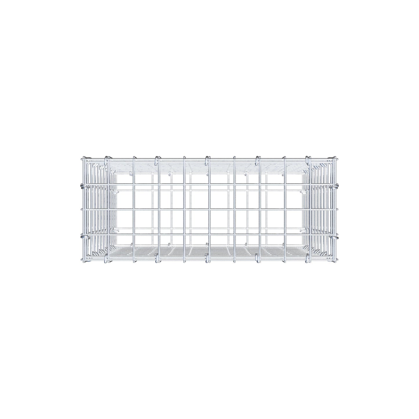 Gabion 50 cm x 50 cm x 20 cm (L x H x D), mesh size 5 cm x 5 cm, C-ring