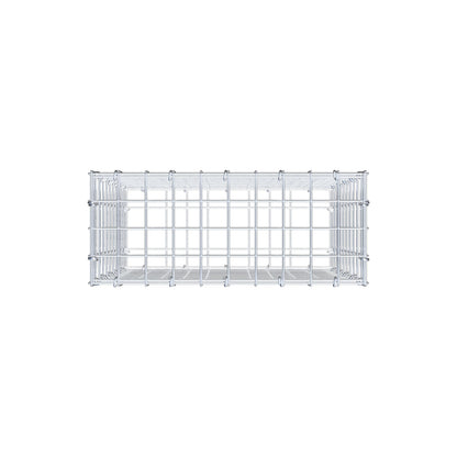 Gabion 50 cm x 50 cm x 20 cm (L x H x D), mesh size 5 cm x 5 cm, C-ring