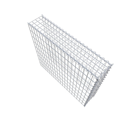 Gabion rapporté type 4 100 cm x 90 cm x 20 cm (L x H x P), mailles 5 cm x 10 cm, spirale