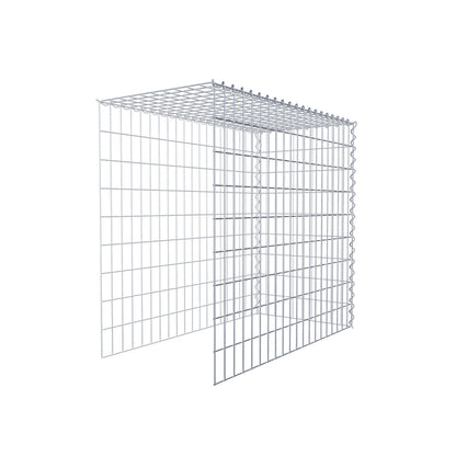 Add-on schanskorf type 4 100 cm x 90 cm x 50 cm (L x H x D), maaswijdte 5 cm x 10 cm, spiraalvormig
