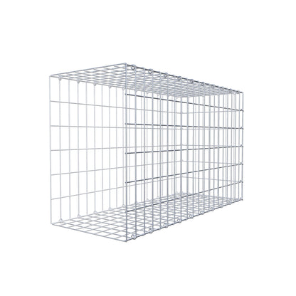 Monteret gabion type 2 100 cm x 60 cm x 40 cm, maskestørrelse 5 cm x 10 cm, C-ring