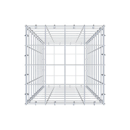 Gabion 100 cm x 40 cm x 40 cm (L x H x P), mailles 10 cm x 10 cm, anneau en C