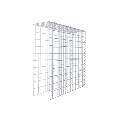 Gabion rapporté type 4 100 cm x 100 cm x 30 cm (L x H x P), mailles 5 cm x 10 cm, spirale