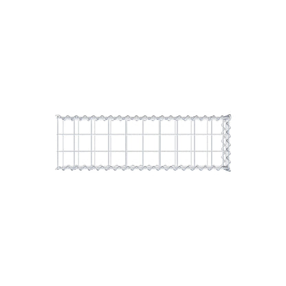 Gabion rapporté type 2 100 cm x 20 cm x 30 cm (L x H x P), mailles 10 cm x 10 cm, spirale