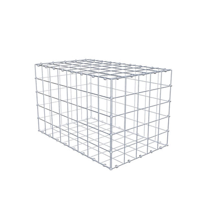 Gabione 80 cm x 50 cm x 50 cm (L x H x T), Maschenweite 10 x 10 cm, Spiralring