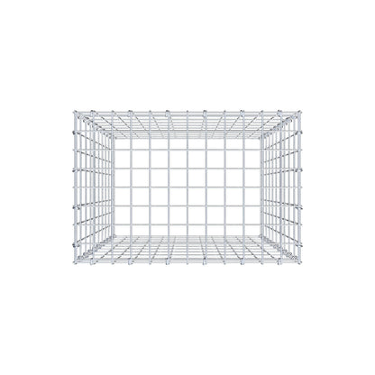 Fourche rapportée type 3 100 cm x 60 cm x 40 cm (L x H x P), mailles 5 cm x 10 cm, anneau C