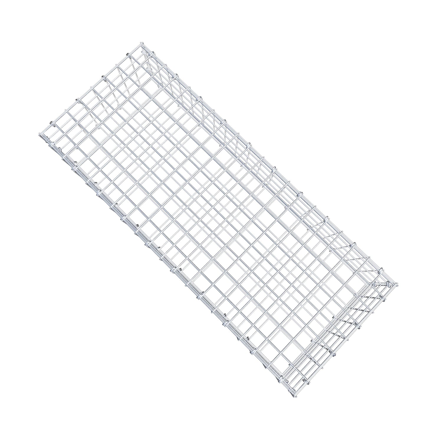 Gabion 100 cm x 20 cm x 40 cm (L x H x D), maskstorlek 5 cm x 5 cm, C-ring