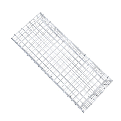 Gabion 100 cm x 20 cm x 40 cm (L x H x D), maskstorlek 5 cm x 5 cm, C-ring