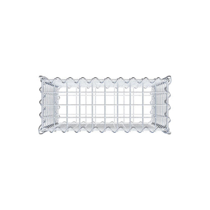 Schanskorf 50 cm x 50 cm x 20 cm (L x H x D), maaswijdte 5 cm x 5 cm, spiraalvormig